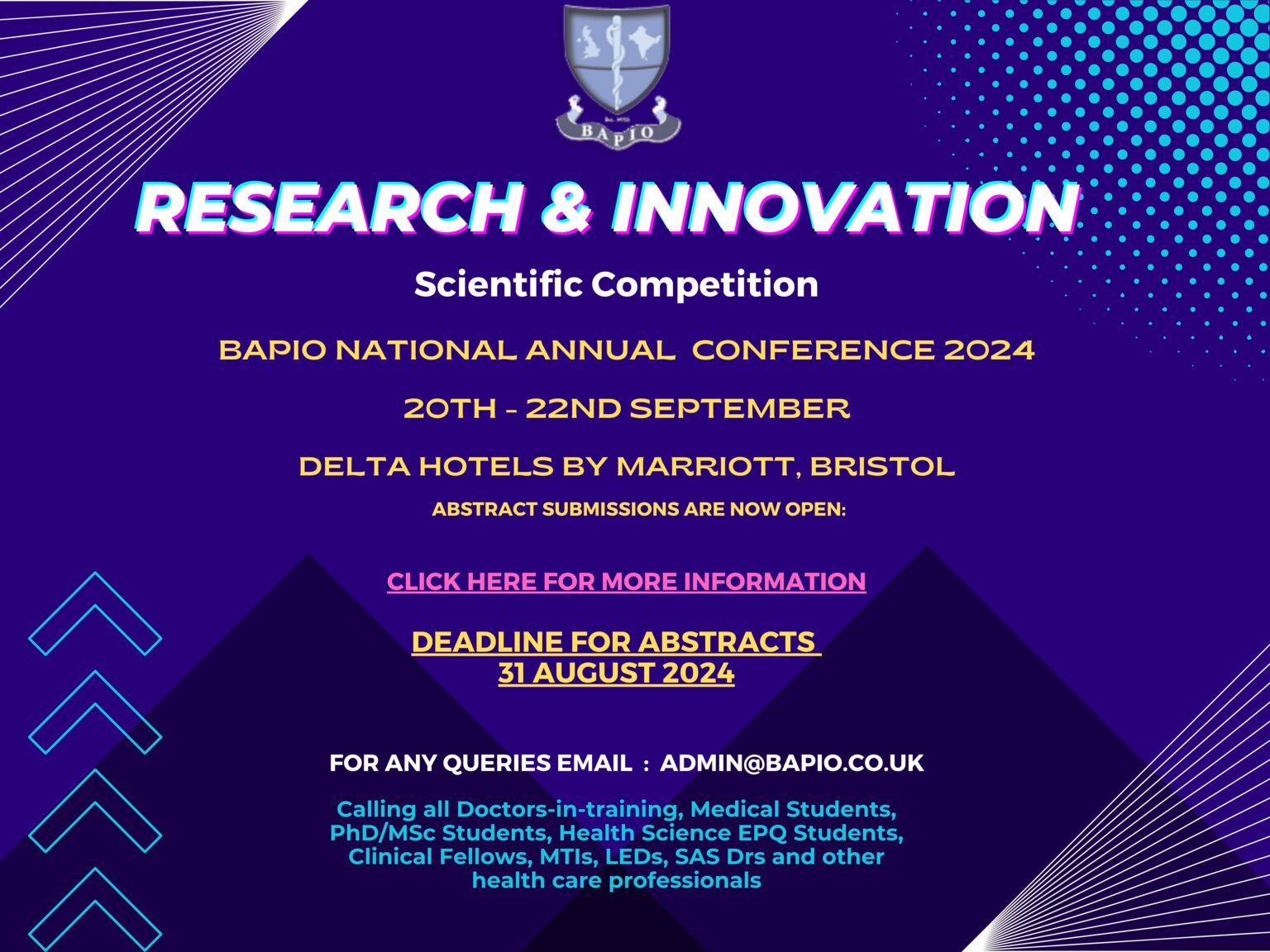 Research And Innovation Competition 2024 At BAPIO Annual Conference – BAPIO